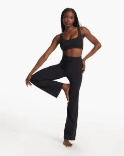 Daily Wideleg - Long | Black -Vuori Sales Store VW489 LBLK FA23 W ECOMM PANTS FULL 3