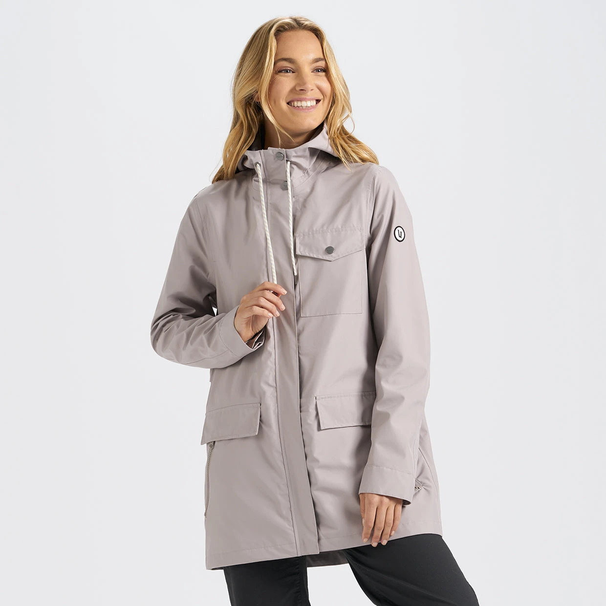 Womens Palisades Rain Jacket | Putty 2 Womens Palisades Rain Jacket | Putty - Image 2