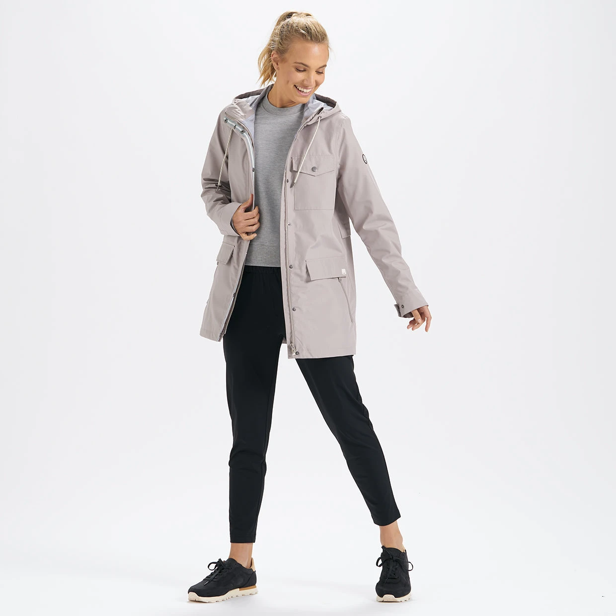 Womens Palisades Rain Jacket | Putty 6 Womens Palisades Rain Jacket | Putty - Image 6