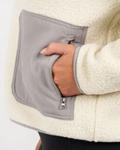 Womens Alpine Sherpa Jacket | Natural -Vuori Sales Store VW516NAT 1