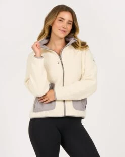 Womens Alpine Sherpa Jacket | Natural -Vuori Sales Store VW516NAT 2273