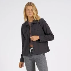 Womens Ripstop Jacket | Charcoal -Vuori Sales Store VW523CCL 1