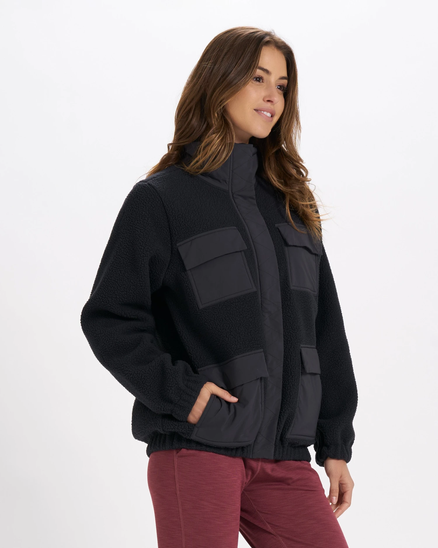 Utility Sherpa Jacket | Black 2 Utility Sherpa Jacket | Black - Image 2