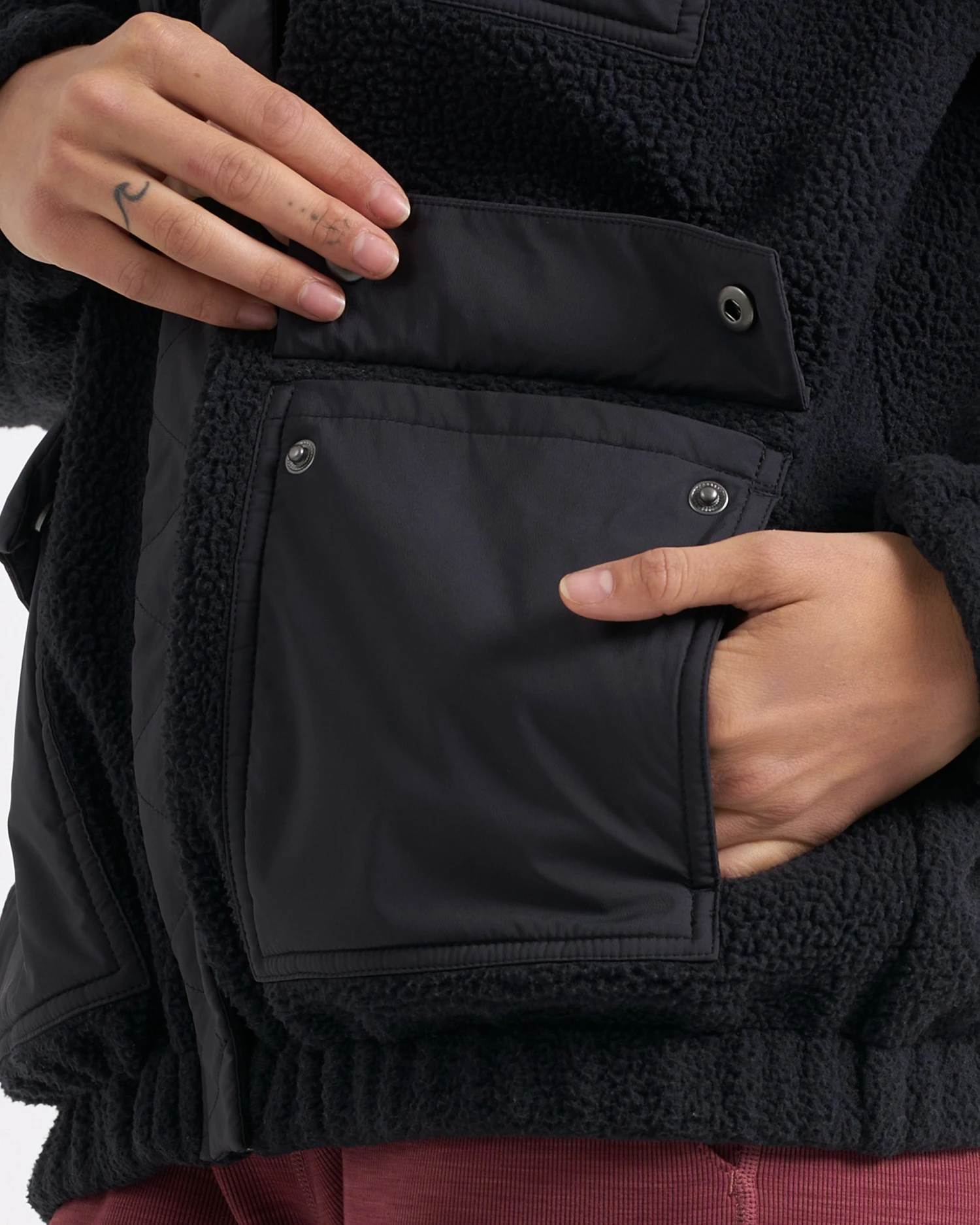 Utility Sherpa Jacket | Black 5 Utility Sherpa Jacket | Black - Image 5
