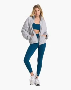 Halo Insulated Jacket | Pale Grey Heather -Vuori Sales Store VW544PHG 0861 retouch