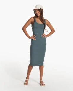 Halo Essential Dress | Lake Heather -Vuori Sales Store VW606HLK FA23 W ECOMM dresses FULL ALT 4