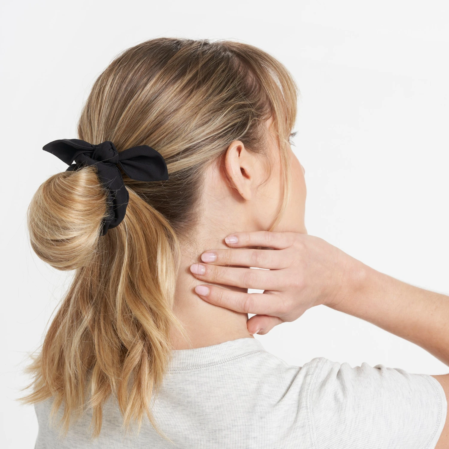 Tie Scrunchy | Black 2 Tie Scrunchy | Black - Image 2