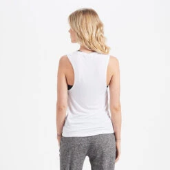 Mod Moon Muscle Tank | White -Vuori Sales Store VW935WHT new3