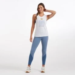 Horizon Tank | White Slub -Vuori Sales Store VW978WSL 2242